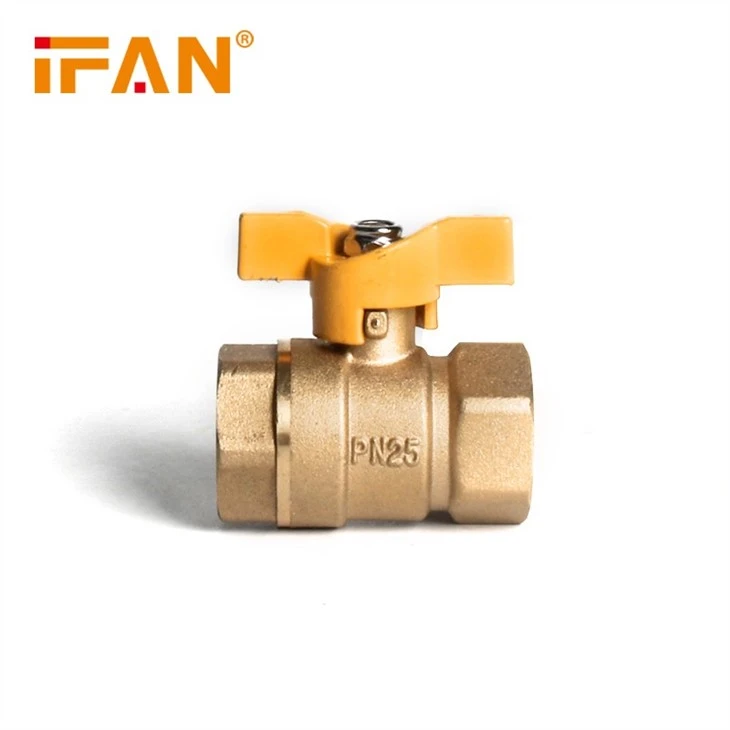 Butterfly Brass Gas Valve Female