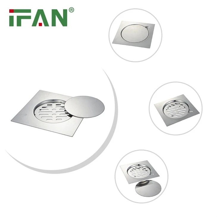 Square Bathroom Shower Floor Drain
